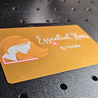 Metal business card - Hair