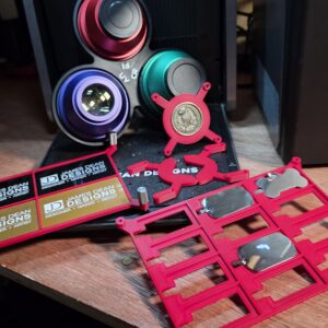 Collection of 3D printable accessories for the WeCreat Lumos Ultra UV and Fiber Laser